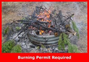 Burning in a fire ring with the intent to eliminate debris is not a campfire.